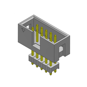 P/H2.54mm Box heade HA208(简牛）