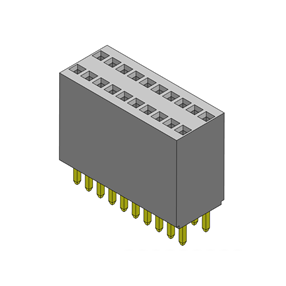 P/H1.27mm  双排排母 EA213