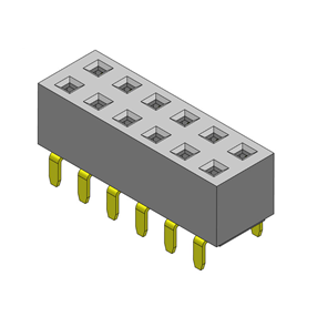 P/H2.54 Female Header HF206