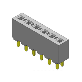 P/H3.96mm 单排排母JA102