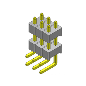 P/H2.54mm 双排排针 HB202