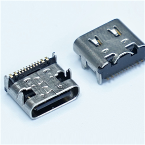 Type-C 16Pin L=7.35 板上型 加弹片